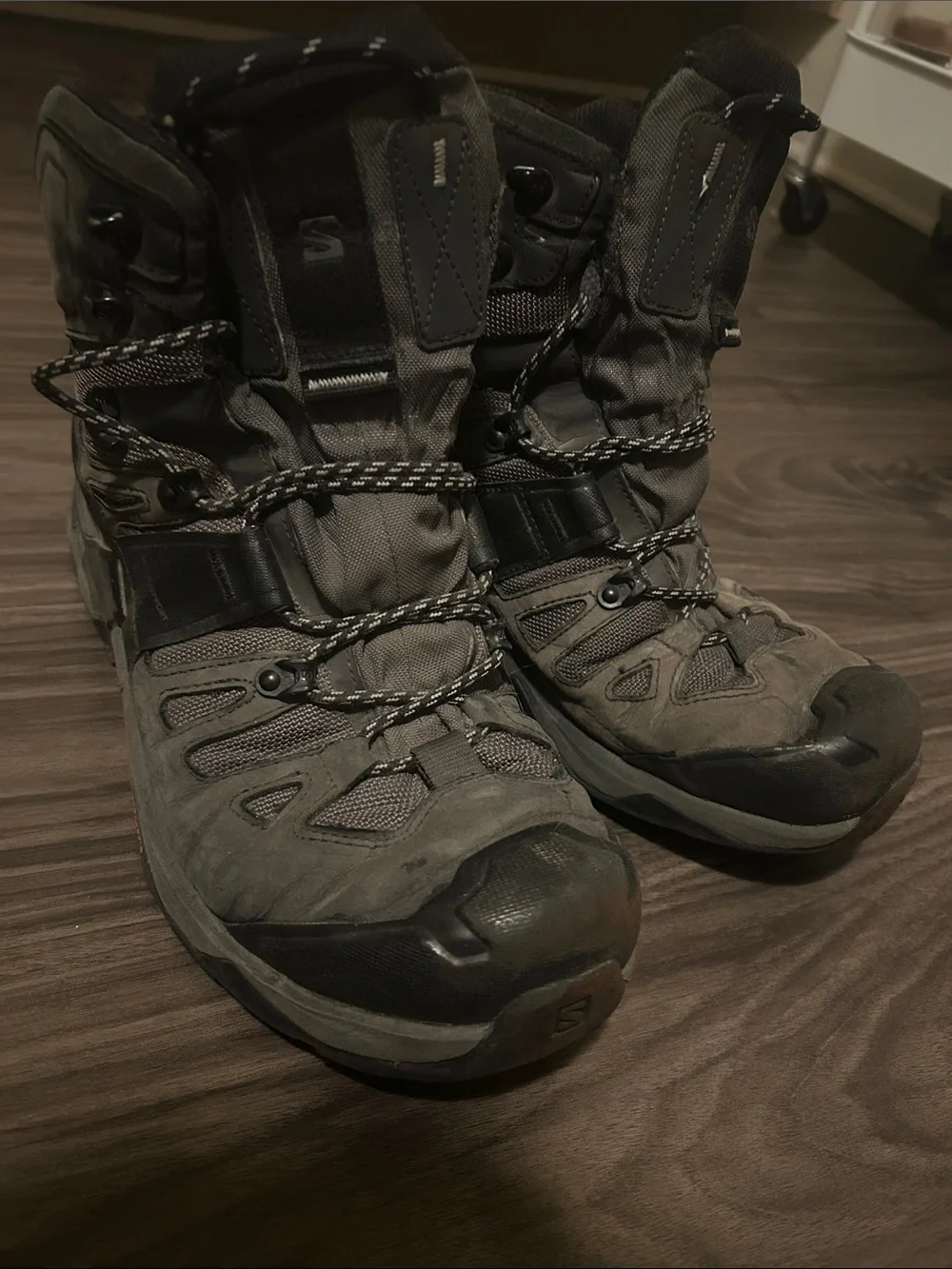 Salomon Men's Gray and Black Trekking Boots